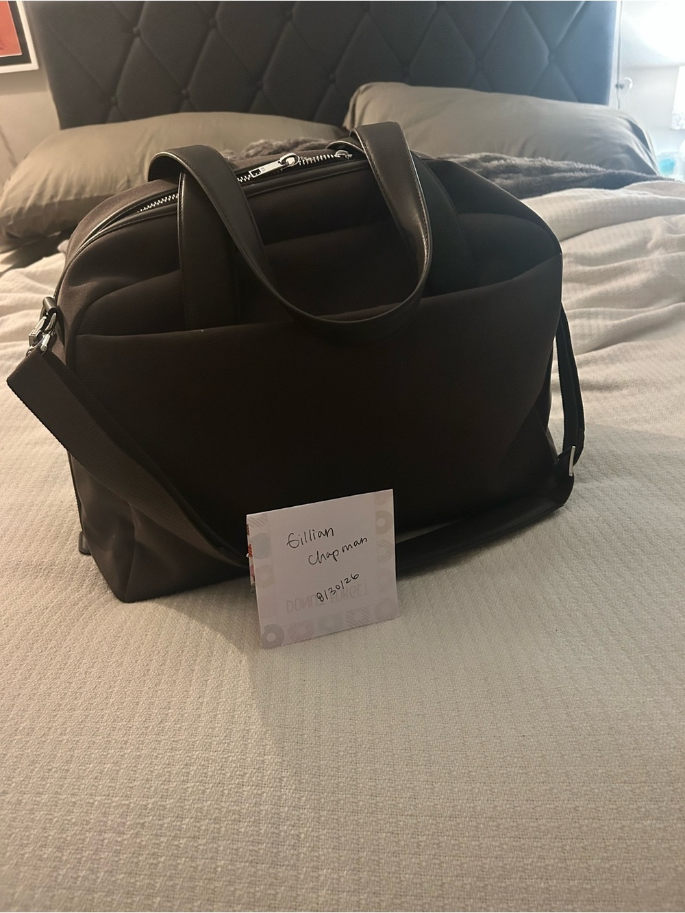 BÉIS “the duffle” in Espresso color